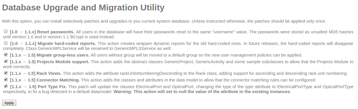 check all the 1.1.1 -> 1.5 options