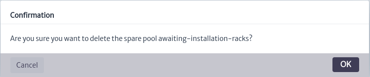 Delete Pool WIndow