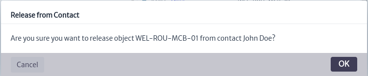 Release Confirmation Window