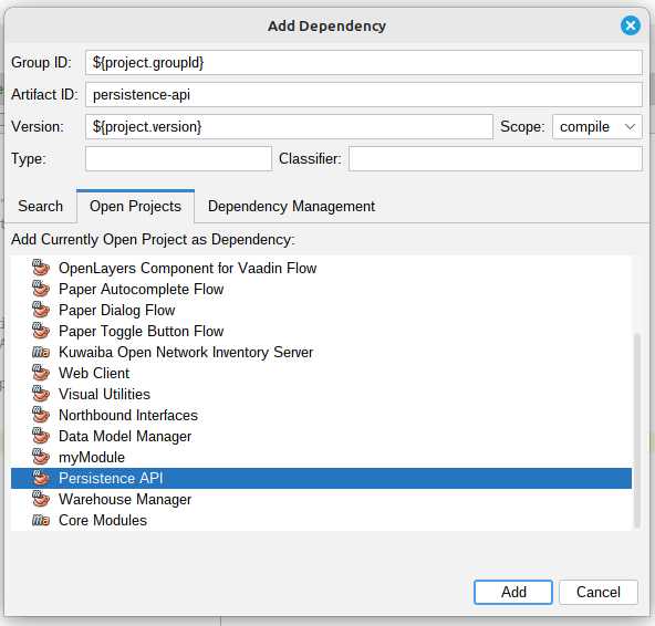 Persistence API Dependency Added