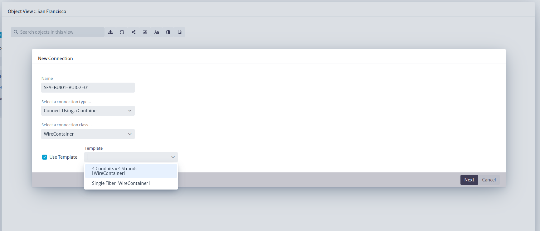 Connecting sites, step one